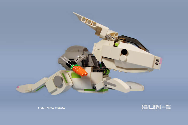 Illustration for article titled Lego Transforming Mecha Bunny